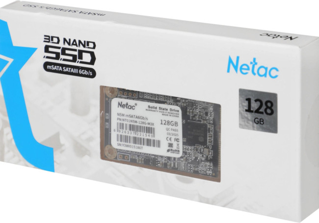 Накопитель SSD Netac NT01N5M-128G-M3X Накопитель SSD Netac NT01N5M-128G-M3X