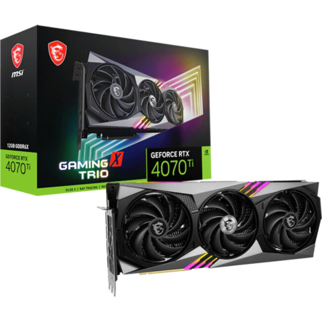 Видеокарта MSI GeForce RTX 4070 Ti GAMING X TRIO 12G Видеокарта MSI GeForce RTX 4070 Ti GAMING X TRIO 12G