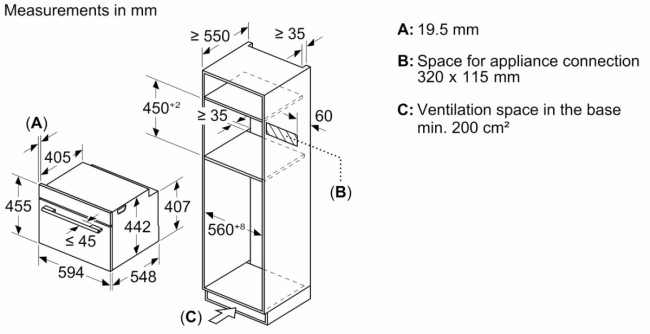 Встраиваемая электрическая духовка BOSCH Встраиваемый духовой шкаф BOSCH CMG978NB1