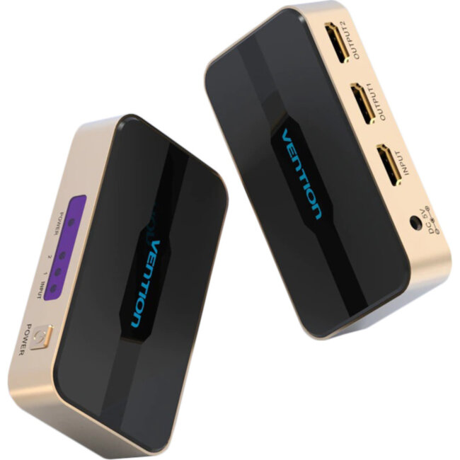 Разветвитель - сплиттер Vention HDMI 19F/2x19F на 2 монитора Vention ACBG0 Разветвитель - сплиттер Vention HDMI 19F/2x19F на 2 монитора Vention ACBG0