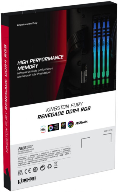 Память оперативная Kingston FURY Renegade RGB KF436C16RB1A/16