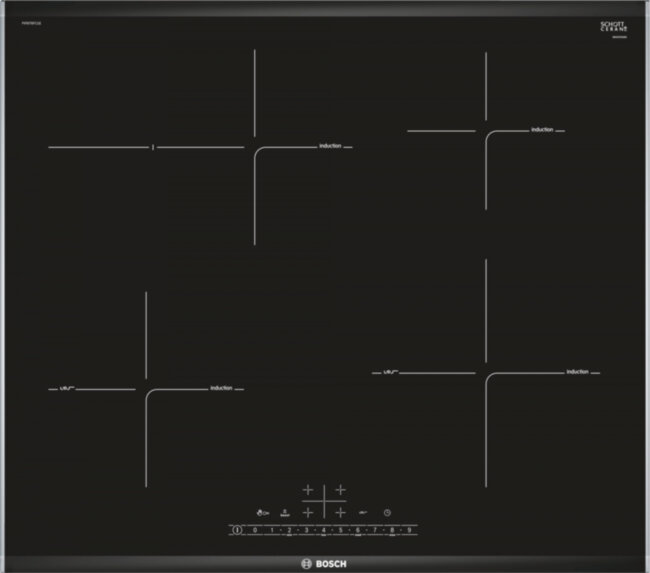 Встраиваемая индукционная панель BOSCH Bosch Serie 6 PIF675FC1E Встраиваемая индукционная панель BOSCH Bosch Serie 6 PIF675FC1E