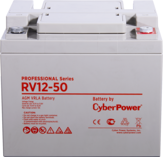 Аккумуляторная батарея PS CyberPower RV 12-50 / 12 В 50 Ач Батарея аккумуляторная для ИБП CyberPower Professional series RV 12-50