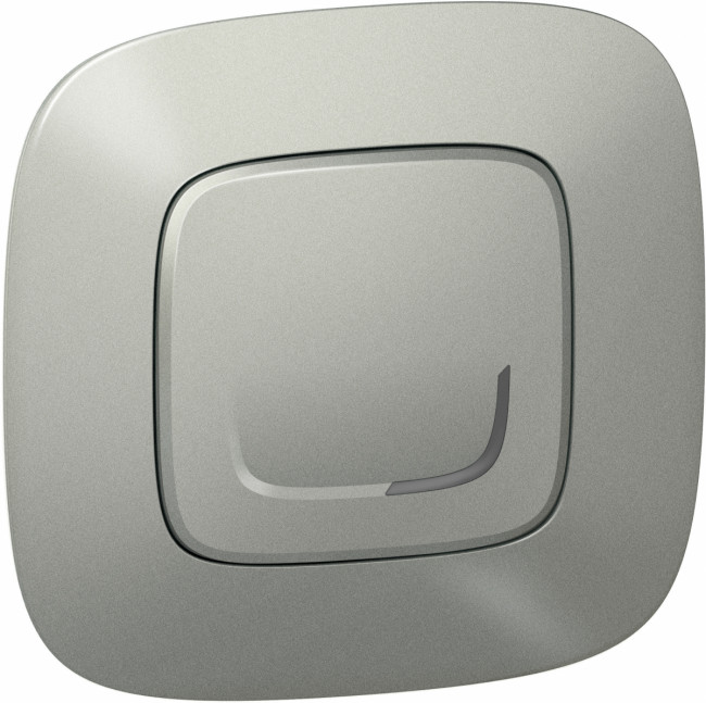 VLN-a АЛЮ Вкл/светорег.5-300Вт Умный выключатель/светорегулятор Legrand серия Valena Allure with NETATMO, Цвет Алюминий . Управление со смартфона, 5-300 Вт, 230В. Рамка в комплекте.