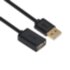Greenconnect Удлинитель USB 2.0  1.8m черный, AM / AF, 28/28 AWG, экран, армированный, морозостойкий, GCR-50567 Greenconnect USB 2.0 Type-AM - USB 2.0 Type-AF 1.8м