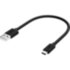 GCR Кабель 0.15m MicroUSB, черный, быстрая зарядка, 28/24 AWG, GCR-53610 Кабель Greenconnect 0.15 м (GCR-53610)