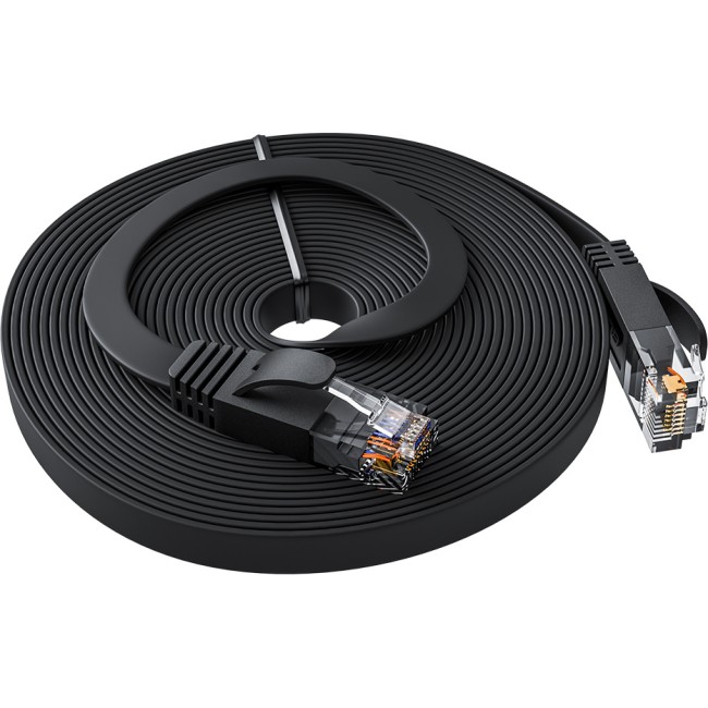 GCR Патч-корд 15.0m PROF плоский прямой кат.7 ethernet, медь, черный, RJ45, T568B, GCR-53181 Greenconnect GCR-53181 кат.7, 15 м GCR Патч-корд 15.0m PROF плоский прямой кат.7 ethernet, медь, черный, RJ45, T568B, GCR-53181 Greenconnect GCR-53181 кат.7, 15 м