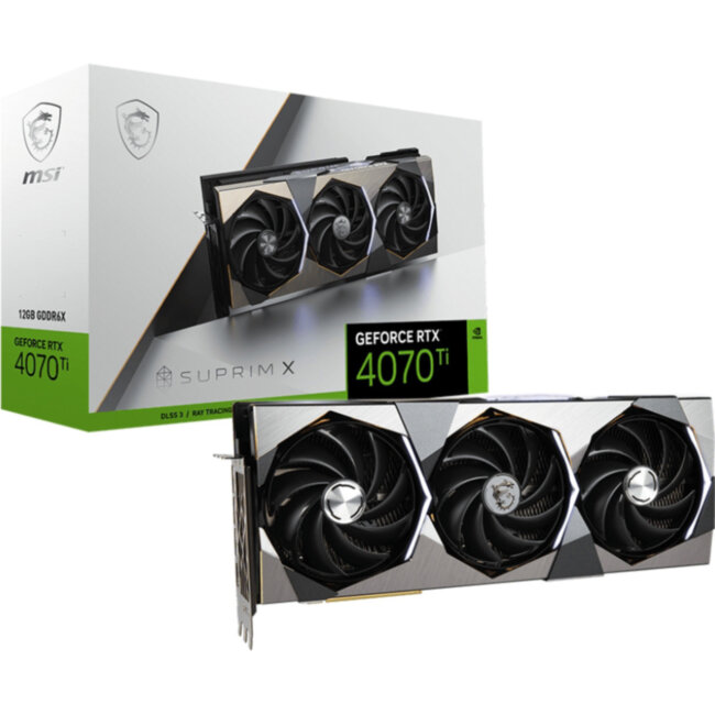 Видеокарта MSI GeForce RTX 4070 Ti SUPRIM X 12G Видеокарта MSI GeForce RTX 4070 Ti SUPRIM X 12G