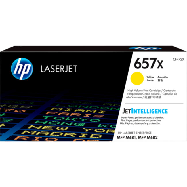 Тонер-картридж HP 657X Yellow Original LaserJet Toner Cartridge (CF472X)