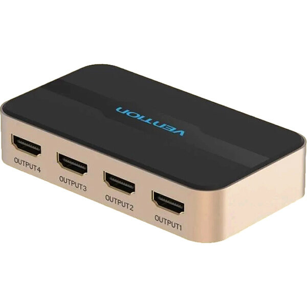 Разветвитель - сплиттер Vention HDMI 19F/4x19F на 4 монитора Vention ACCG0 Разветвитель - сплиттер Vention HDMI 19F/4x19F на 4 монитора Vention ACCG0