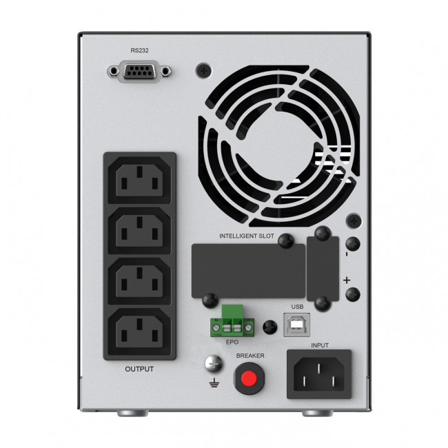 ИБП CBR ESSENCE ESN-1000C Online 1000 VA / 1000 W, Tower, 4 x C13, LCD, HID-USB, RS232, EPO, SNMP slot CBR ESN-1KT-4I-LCHERSC