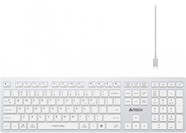Клавиатура A4Tech FBX50C WHITE Клавиатура A4Tech FBX50C WHITE