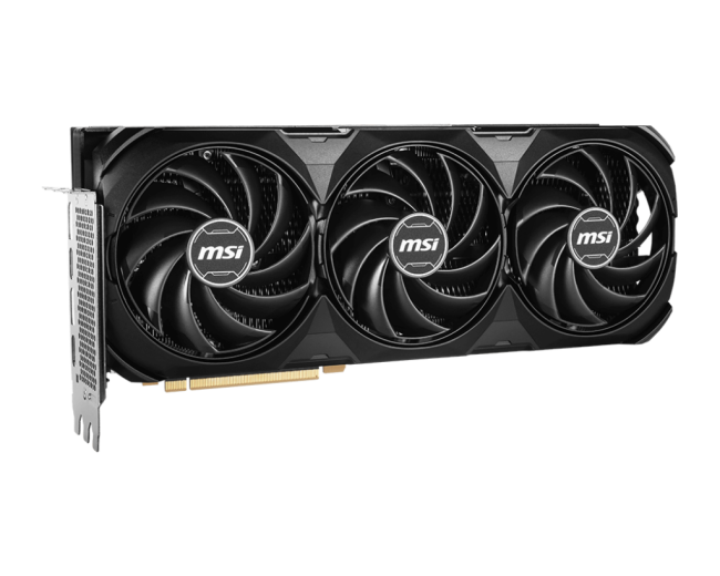 Видеокарта MSI GeForce RTX 4070 Ti SUPER 16G VENTUS 3X BLACK OC Видеокарта MSI GeForce RTX 4070 Ti SUPER 16G VENTUS 3X BLACK OC