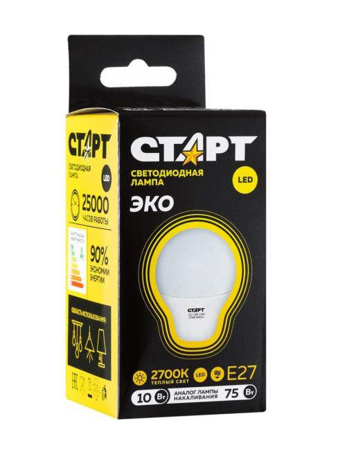 Лампа светодиодная СТАРТ груша E27 10W 3000К Лампа светодиодная СТАРТ груша E27 10W 3000К Лампа светодиодная СТАРТ груша E27 10W 3000К Лампа светодиодная СТАРТ груша E27 10W 3000К