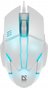 Defender Проводная оптическая мышь Host MB-982 7цветов,1000 dpi,белый Defender Host MB-982