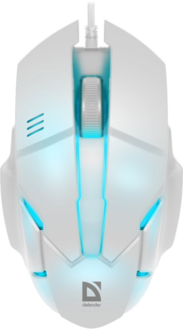 Defender Проводная оптическая мышь Host MB-982 7цветов,1000 dpi,белый Defender Host MB-982