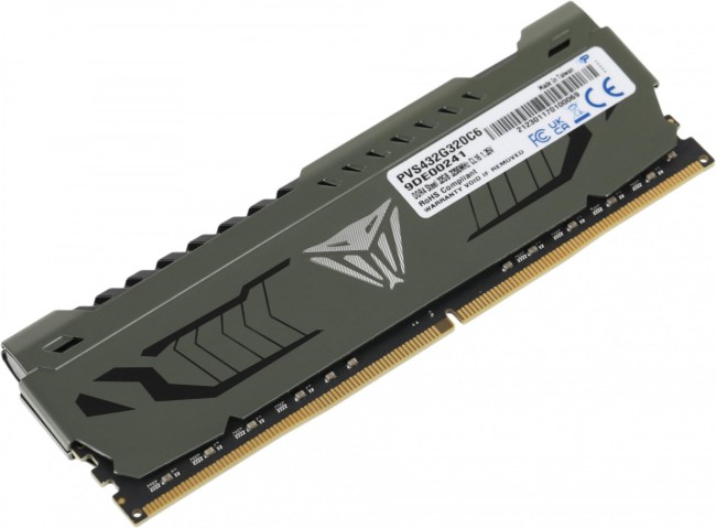 Память DDR4 32Gb 3200MHz Patriot PVS432G320C6 Память DDR4 32Gb 3200MHz Patriot PVS432G320C6