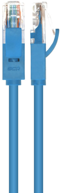 Greenconnect Патч-корд прямой 0.1m, UTP кат.5e, синий, позолоченные контакты, 24 AWG, литой, GCR-LNC01-0.1m, ethernet high speed 1 Гбит/с, RJ45, T568B Greenconnect RJ45(m) - RJ45(m) Cat. 5e U/UTP PVC 0.1м синий
