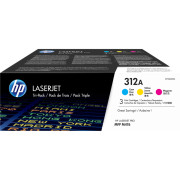 Тонер-картридж набор из 3 шт HP LaserJet 312A CYM Tri-Pack (CF440AM)