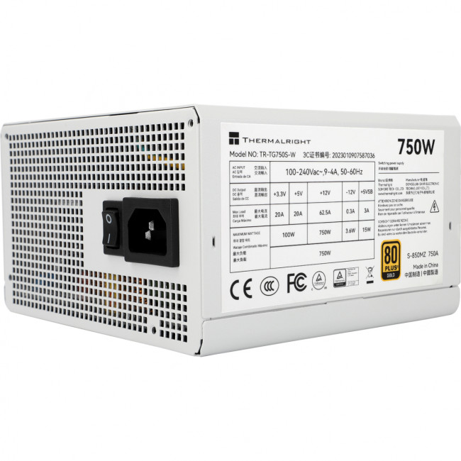 Блок питания ПК Thermalright TR-TG750S-W Блок питания ПК Thermalright TR-TG750S-W