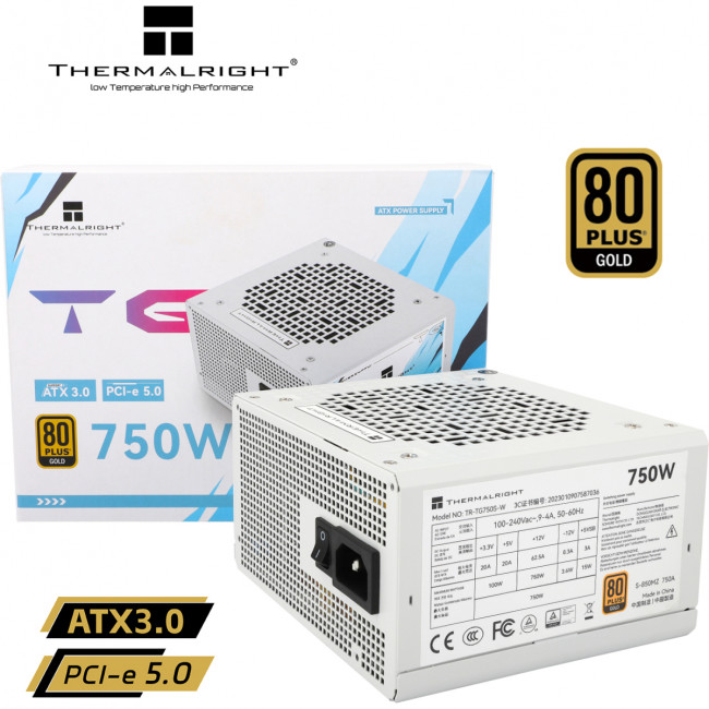 Блок питания ПК Thermalright TR-TG750S-W Блок питания ПК Thermalright TR-TG750S-W