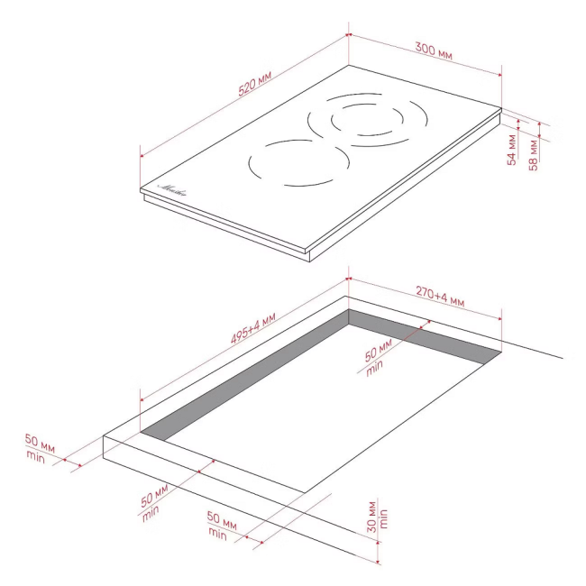 Варочная панель Monsher MONSHER MHE 35