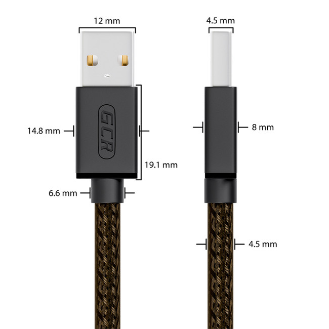 GCR Кабель активный 15.0m USB 2.0, AM/mini 5P, черно-прозрачный, с усилителем сигнала, разъём для доп.питания, 28/24 AWG, GCR-UM2M5P1-BD2S-15.0m Greenconnect  USB 2.0 Type-AM - miniUSB 15м