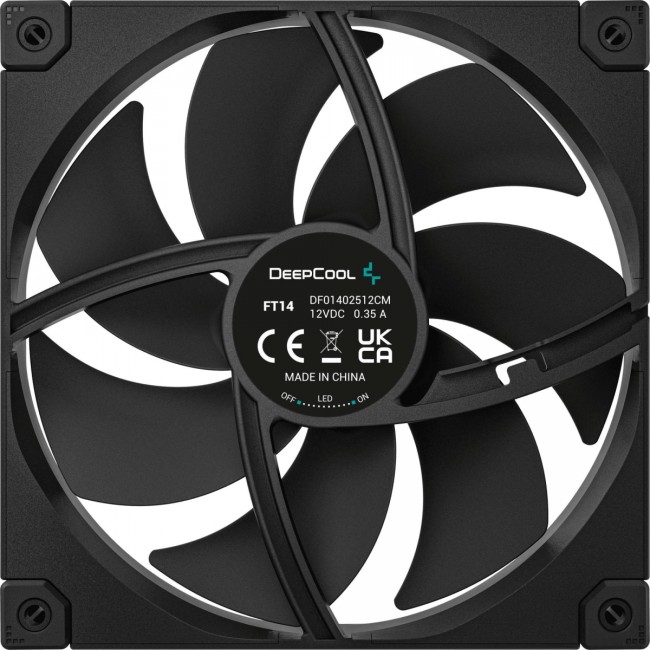 Вентилятор для корпуса Deepcool R-FT14-BKWPN1-G Вентилятор для корпуса Deepcool R-FT14-BKWPN1-G