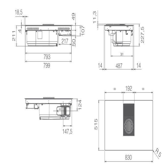 Варочная панель с вытяжкой ELICA ELICA NIKOLATESLA LIBRA EV