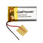 Аккумулятор Li-Pol GoPower LP401730 PK1 3.7V 150mAh (1/10/250) Аккумулятор Li-Pol GoPower LP401730 (00-00019588) Аккумулятор Li-Pol GoPower LP401730 PK1 3.7V 150mAh (1/10/250) Аккумулятор Li-Pol GoPower LP401730 (00-00019588)