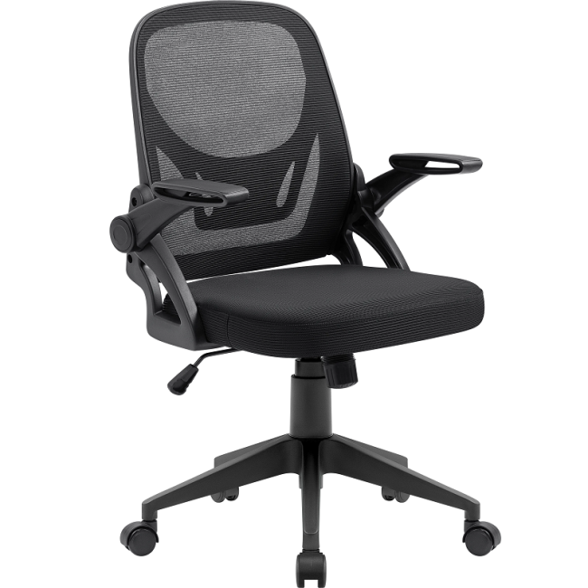 Defender Офисное кресло Office Черный,сетка,регулир.подлокот. Defender 64317