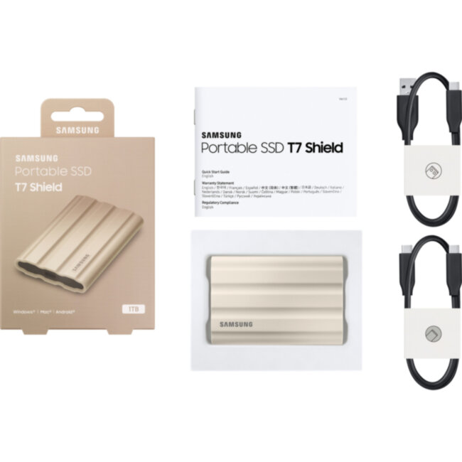 Внешние HDD и SSD Samsung T7 Shield 1TB (MU-PE1T0K/WW)