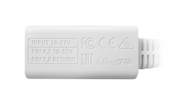 Инжектор Mikrotik RBGPOE Инжектор Mikrotik RBGPOE
