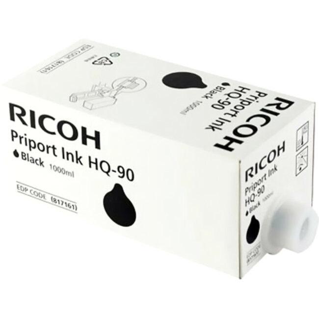 Чернила для дупликатора тип HQ90 чёрные (CS) Ricoh HQ90 (817161)