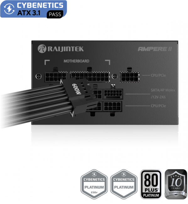 Блоки питания Raijintek AMPERE II 1200 0R30B00039 Блоки питания Raijintek AMPERE II 1200 0R30B00039