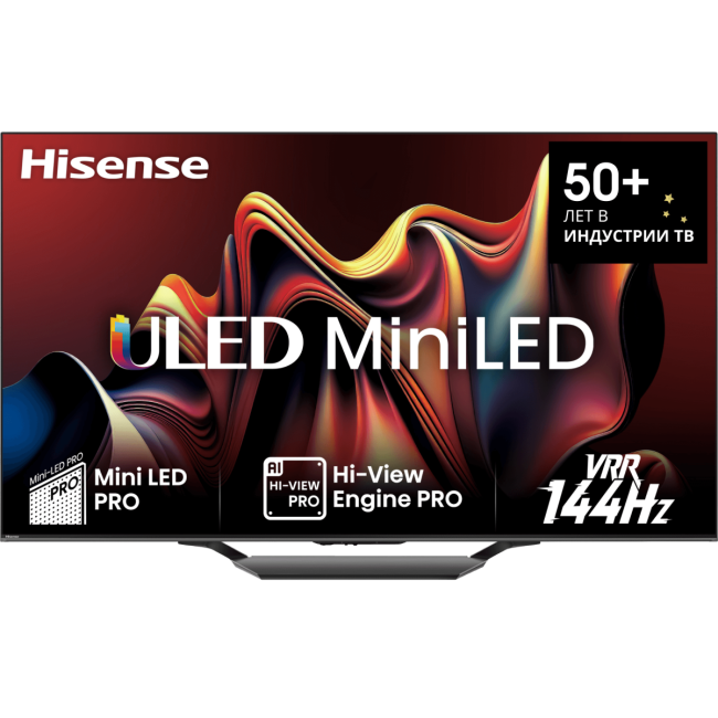 Телевизор ЖК 85'' Hisense Телевизор Hisense 85U7NQ 85", Ultra HD, Full Array LED, 120Гц, Smart TV (ОС VIDAA U7), Wi-Fi, DVB-T2/T/C/S2/S