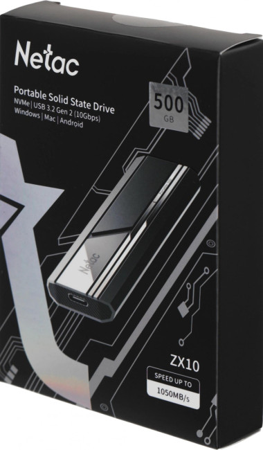 Накопитель SSD Netac NT01ZX10-500G-32BK Накопитель SSD Netac NT01ZX10-500G-32BK