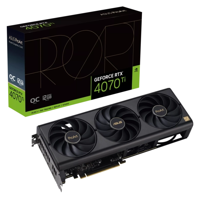 Видеокарта PROART-RTX4070TI-O12G (90YV0J30-M0NA00) Видеокарта PROART-RTX4070TI-O12G (90YV0J30-M0NA00)