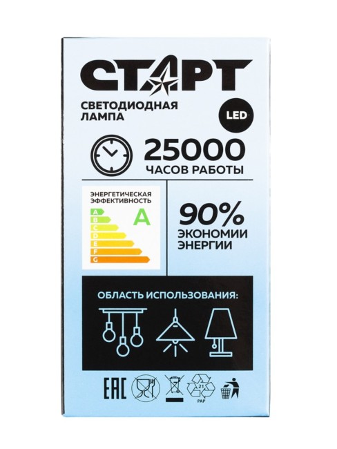 Лампа светодиодная СТАРТ груша E27 10W 4000К Лампа светодиодная СТАРТ груша E27 10W 4000К