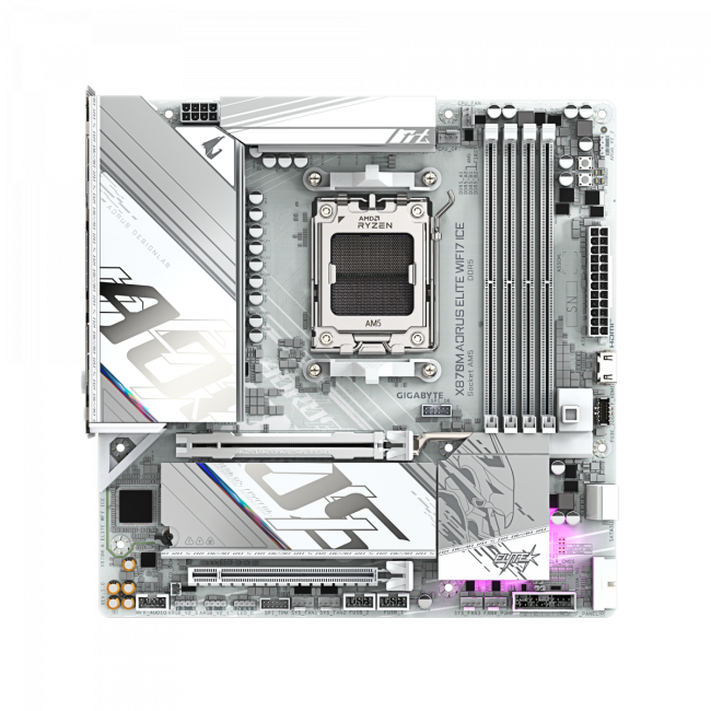 Материнская плата Gigabyte X870M A ELITE WF7 ICE Материнская плата Gigabyte X870M A ELITE WF7 ICE