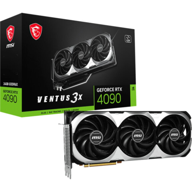 Видеокарта MSI GeForce RTX 4090 VENTUS 3X 24G Видеокарта MSI GeForce RTX 4090 VENTUS 3X 24G