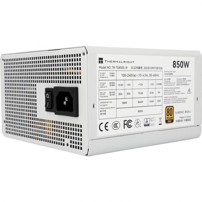 Блок питания ПК Thermalright TR-TG850S-W Блок питания ПК Thermalright TR-TG850S-W