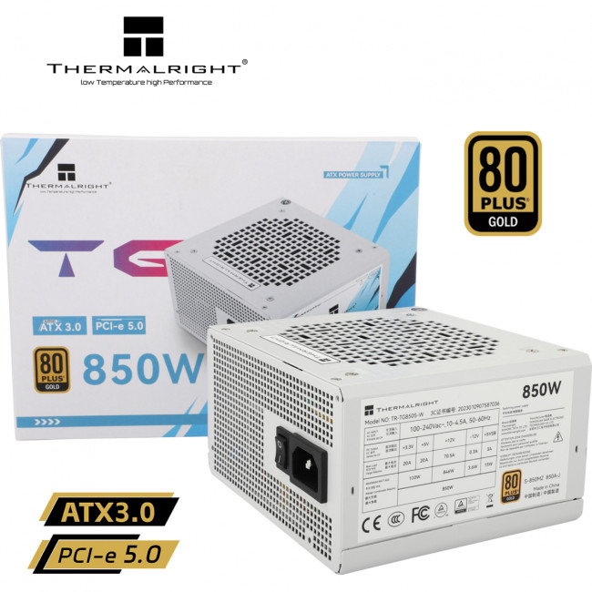 Блок питания ПК Thermalright TR-TG850S-W Блок питания ПК Thermalright TR-TG850S-W