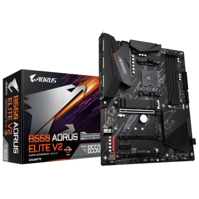 Материнская плата Gigabyte B550 AORUS Elite V2 Материнская плата Gigabyte B550 AORUS Elite V2