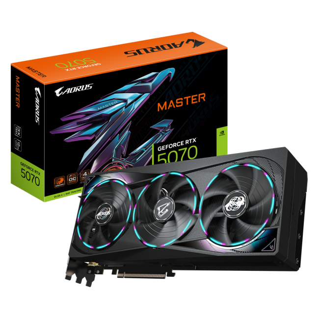 Видеокарта GIGABYTE GV-N5070AORUSM-12GD Видеокарта GIGABYTE GV-N5070AORUSM-12GD