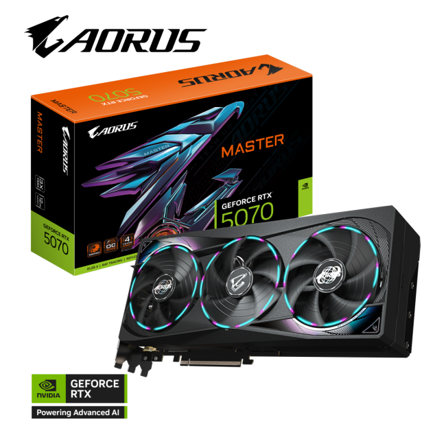 Видеокарта GIGABYTE GV-N5070AORUSM-12GD Видеокарта GIGABYTE GV-N5070AORUSM-12GD