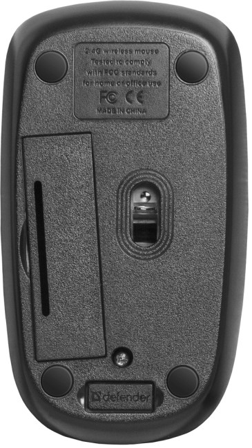 Defender Беспроводная IR-лазерная мышь Datum MM-035 черный,3 кнопки,800-1600 dpi USB Defender Datum MM-035 черный