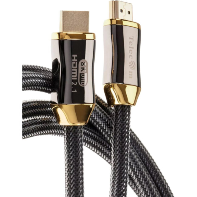 Кабель HDMI 19M/M,ver. 2.1, 8K@60 Hz 3m метал разъемы, нейлоновая оплетка Telecom <TCG300-3M> VCOM TCG300-3M Кабель HDMI 19M/M,ver. 2.1, 8K@60 Hz 3m метал разъемы, нейлоновая оплетка Telecom <TCG300-3M> VCOM TCG300-3M