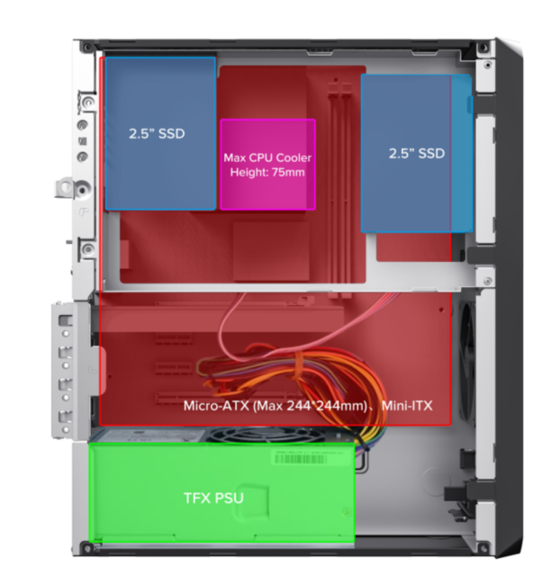 Корпус с блоком питания 230W Foxline FL-1004-TFX230B-85 Корпус с блоком питания 230W Foxline FL-1004-TFX230B-85