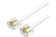 Кабель телефонный Vention плоский RJ11 (6P4C) - 2м. Белый Vention IQBWH Кабель телефонный Vention плоский RJ11 (6P4C) - 2м. Белый Vention IQBWH